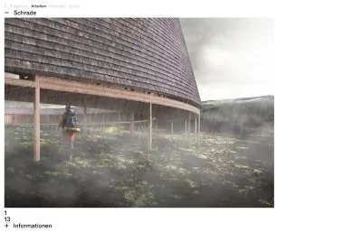 Website for Entwerfen und Gebäudelehre