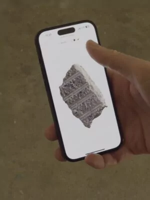 mobile website of Anima Ona's Archaeology of a City Mine