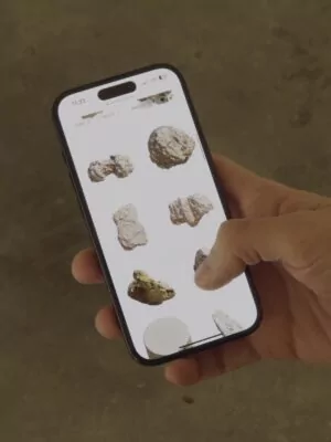 mobile website of Anima Ona's Archaeology of a City Mine