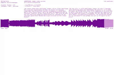 Color change of the Website for Composer Philipp Krebs