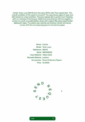 Website for TAAM Watches