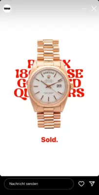 Instagram Story for TAAM Watches