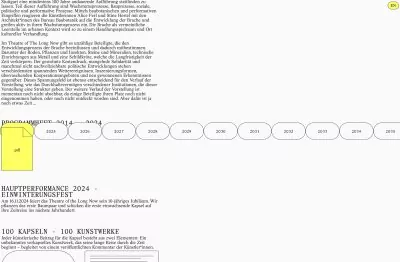 Website Theater of the long now