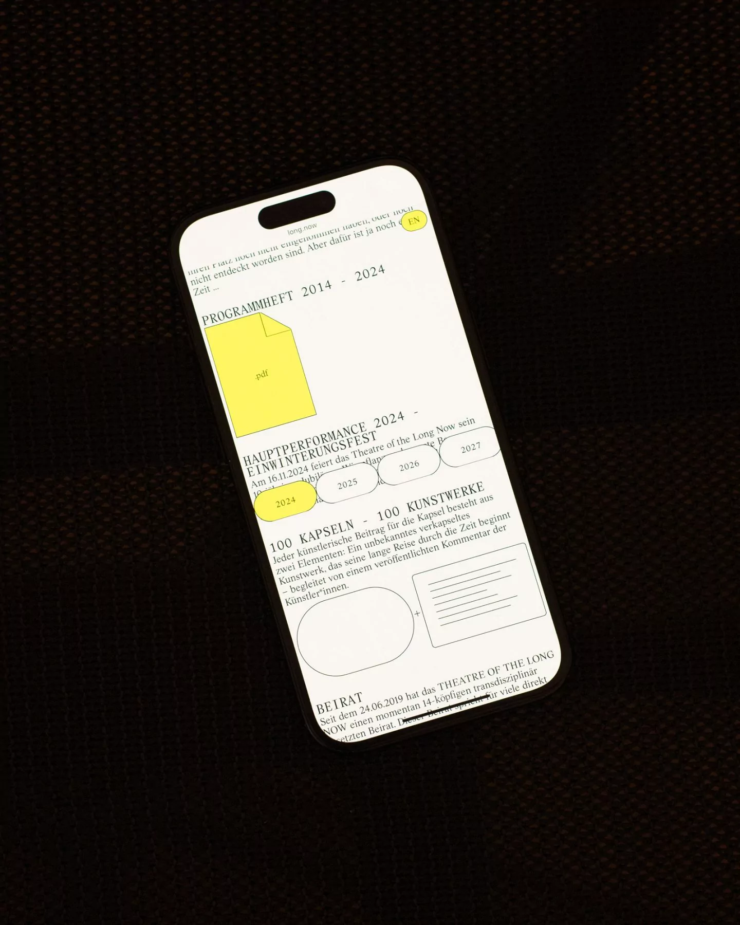 Website Theater of the long now