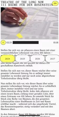 Mobile Website Theater of the long now