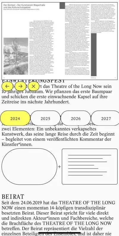 Mobile Website Theater of the long now