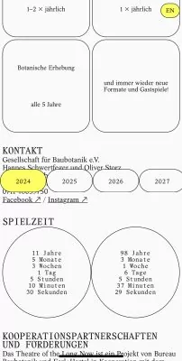 Mobile Website Theater of the long now