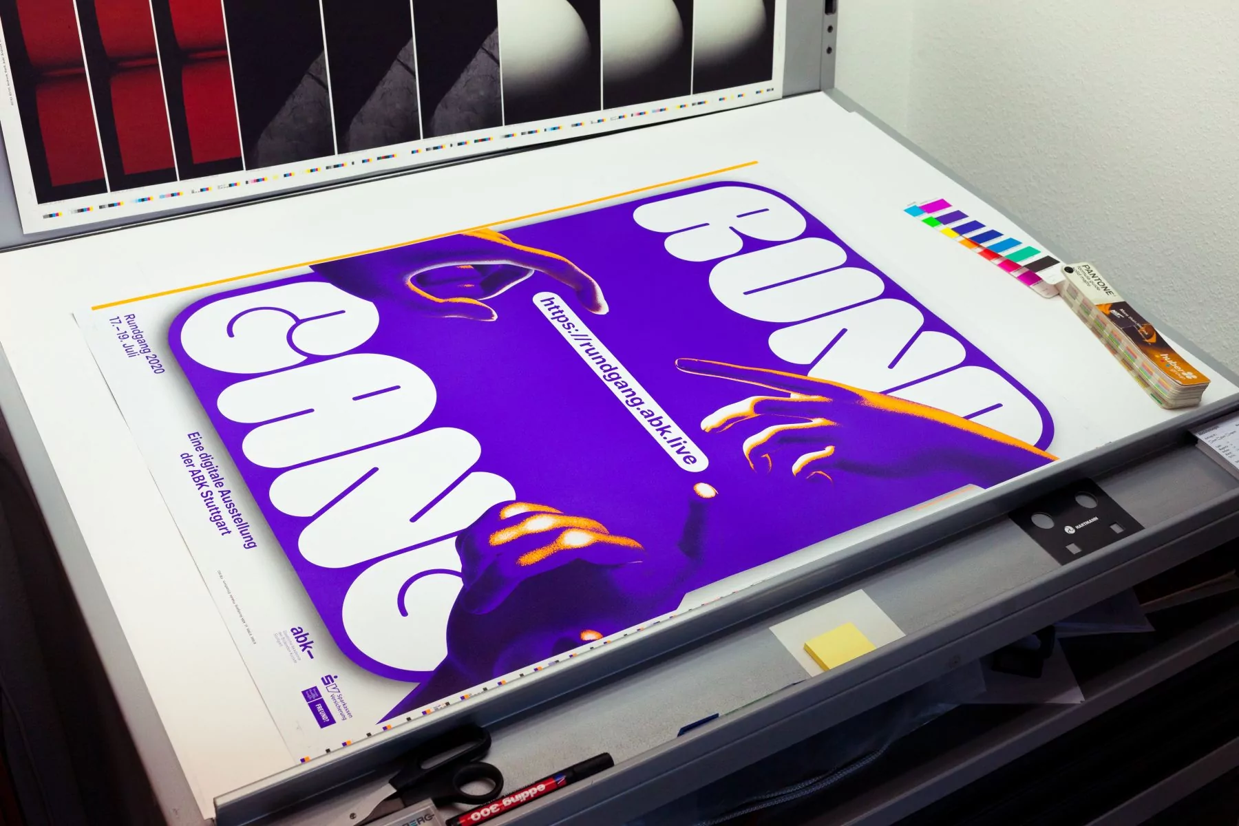 Poster for the Rundgang 2020 at ABK Stuttgart