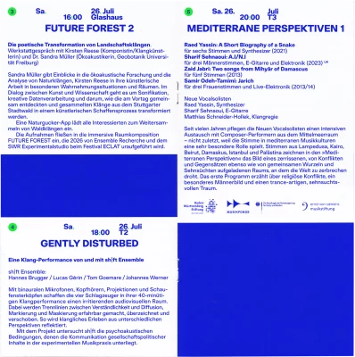 Programm for Sommer in Stuttgart 25