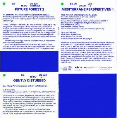 Programm for Sommer in Stuttgart 25